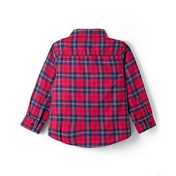 Babyhug Cotton Knit Full Sleeves Checkered Shirt & Jeans Set with Bow & Suspender - Multicolor
