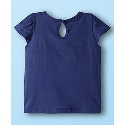 Babyhug 100% Cotton Knit Half Sleeves T-Shirts with Floral & Have A Nice Day Text Print Pack of 3 - Navy Blue Red & White