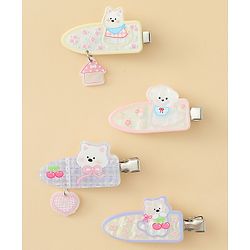 Babyhug Hair Alligator Clips Pack of 4 Free Size - Multicolor