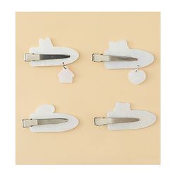 Babyhug Hair Alligator Clips Pack of 4 Free Size - Multicolor