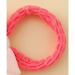 Babyhug Free Size Rubber Bands with Bow Applique Pack of 6 - Multicolor