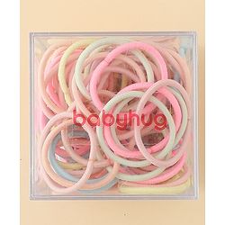Babyhug Free Size Hair Rubber Bands Pack of 100 - Multicolor