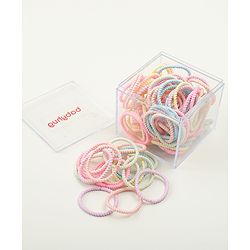 Babyhug Free Size Hair Rubber Bands Pack of 100 - Multicolor