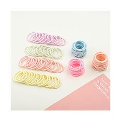 Babyhug Free Size Hair Rubber Bands Pack of 100 - Multicolor