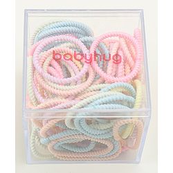 Babyhug Free Size Hair Rubber Bands Pack of 100 - Multicolor