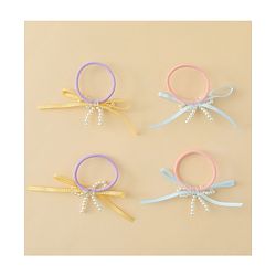 Babyhug Bow Applique Hairbands Pack of 4 - Pink & Purple