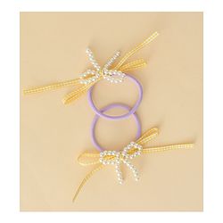 Babyhug Bow Applique Hairbands Pack of 4 - Pink & Purple