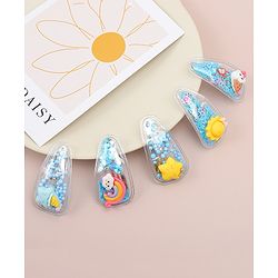 Babyhug Free Size  Snap Clips with  Applique Pack of 5 - Multicolor