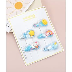 Babyhug Free Size  Snap Clips with  Applique Pack of 5 - Multicolor