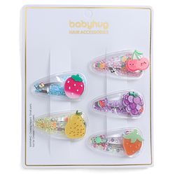 Babyhug  Free Size  Snap Clips with Applique Pack of 5  -  Multicolor