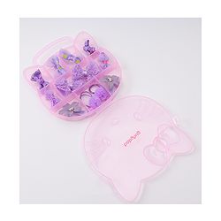 Babyhug Hair Accessories Combo Sets   With Floral Applique Free Size Pack of 6 - Purple