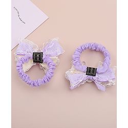 Babyhug Bow Rubber Bands Pack of 2 - Pink