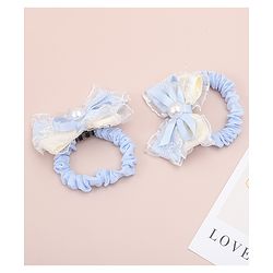 Babyhug Bow Rubber Bands Pack of 2 - Pink