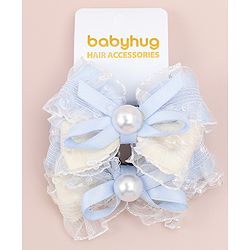 Babyhug Bow Rubber Bands Pack of 2 - Pink