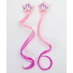 Babyhug Star Applique Hair Clip Extension Pack of 2 - Purple