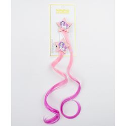 Babyhug Star Applique Hair Clip Extension Pack of 2 - Purple