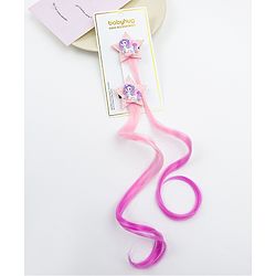 Babyhug Star Applique Hair Clip Extension Pack of 2 - Purple