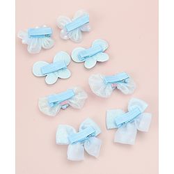 Babyhug Bow, Butterfly and Floral Applique Hair Clips Pack of 8 - Pink