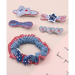 Babyhug Hair Pins And Clips With Butterfly Applique  Free Size Pack of 5 Multicolor