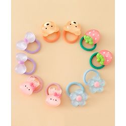 Babyhug Hair Rubber Bands Pack of 5 Free Size - Multicolor