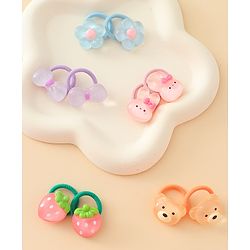 Babyhug Hair Rubber Bands Pack of 5 Free Size - Multicolor