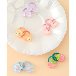 Babyhug Hair Rubber Bands Pack of 5 Free Size - Multicolor