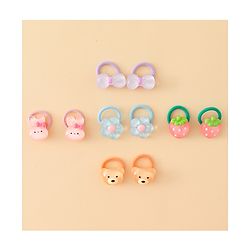 Babyhug Hair Rubber Bands Pack of 5 Free Size - Multicolor