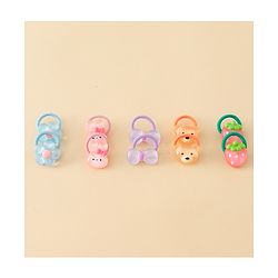Babyhug Hair Rubber Bands Pack of 5 Free Size - Multicolor