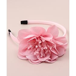 Babyhug Free Size Hair Band With Floral Applique - White