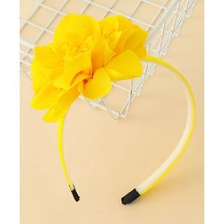 Babyhug Free Size Hair Band With Floral Applique - White