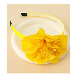 Babyhug Free Size Hair Band With Floral Applique - White