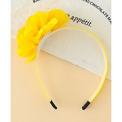 Babyhug Free Size Hair Band With Floral Applique - White