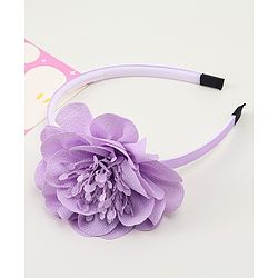 Babyhug Free Size Hair Band With Floral Applique - White
