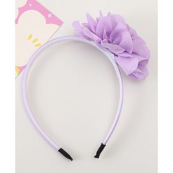 Babyhug Free Size Hair Band With Floral Applique - White