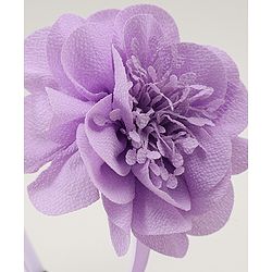 Babyhug Free Size Hair Band With Floral Applique - White