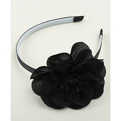 Babyhug Free Size Hair Band With Floral Applique - White