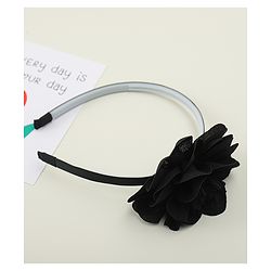 Babyhug Free Size Hair Band With Floral Applique - White
