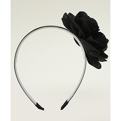 Babyhug Free Size Hair Band With Floral Applique - White