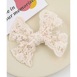 Babyhug Bow & Butterfly Clips  Free Size - Beige