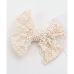 Babyhug Bow & Butterfly Clips  Free Size - Beige