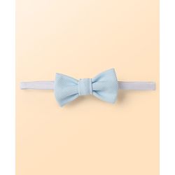 Babyhug Woven Full Sleeves Solid Color 3 Piece Party Suits with Bow - Aqua Blue