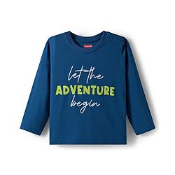 Babyhug 100% Cotton Knit Full Sleeves T-Shirts with Bear Print & Stripes Pack of 3 - Multicolor