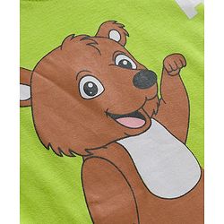 Babyhug 100% Cotton Knit Full Sleeves T-Shirts with Animal Graphics Pack of 3 - Navy Blue Lime Green & Coral