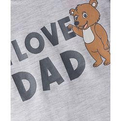 Babyhug Single Jersey Knit Full Sleeves T-Shirt with Bear Graphic - Grey