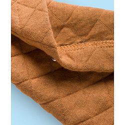 Babyhug Single Jersey Knit Full Sleeves Solid Color Shirt & Joggers Set with Inner Tee - Brown