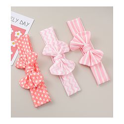 Babyhug Headbands With Bow Applique Pack Of 3 - Multicolour