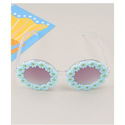 Babyhug Headband & Sunglasses With Bow & Floral Applique Combo Set- Pink