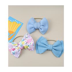 Babyhug Headband with Bow Applique Pack of 3 - Blue