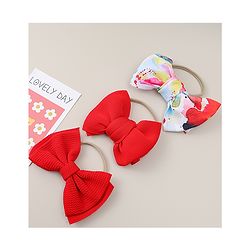 Babyhug Headbands Pack Of 3 - Red & White