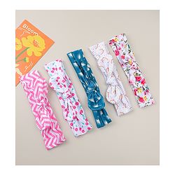 Babyhug Headbands with Bow & Floral Applique Pack of 5 - Multicolor